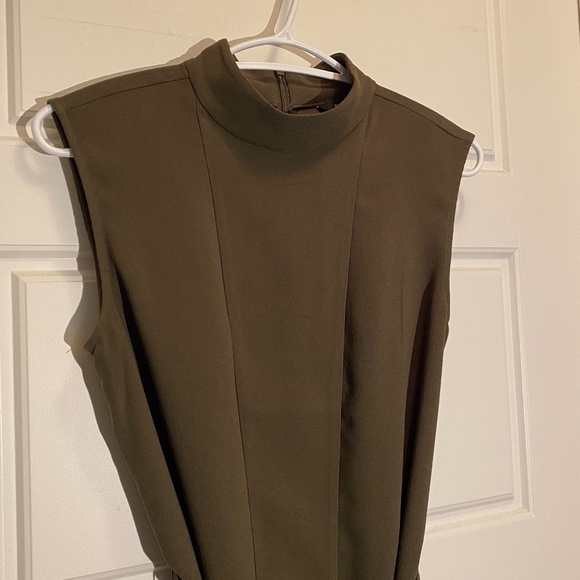 RW&CO Belted Sleeveless Mock-Neck Dress - Picture 2 of 8